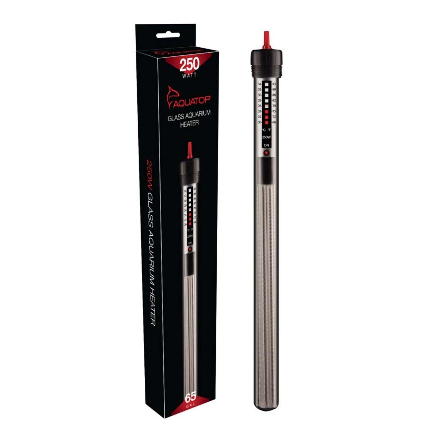 Aquatop Submersible Glass Aquarium Heater 250 Watt
