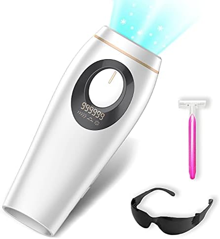 At-Home IPL Hair Removal Device for Women Permanent Hair Remover Upgrade to 999,999 Flashes,Permanent Painless Laser Hair Removal Machine for Bikini Legs Underarm Arm Face Body