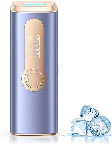 AMOTAOS IPL Hair Removal for Women and Men with Cooling, 3-in-1 Laser Hair Removal Device at-Home Permanent Upgrade 999900 Flashes 9 Levels Epilators for Face Armpits Arms Bikini Line Legs Whole Body