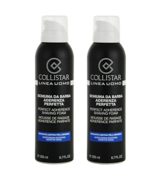 2xPack Collistar Man Shaving Foam for Sensitive Skin - 400 ml